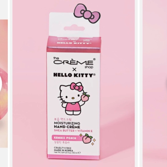 THE CREME SHOP X HELLO KITTY MOISTURIZING HAND CREAM KAWAII PEACH - Picture 3 of 4